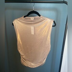 Abercrombie & Fitch Metallic Gold Muscle Tee